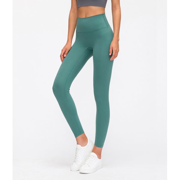 Finished High Waisted Squat Proof Leggings Breathable Full Length Yoga Pants