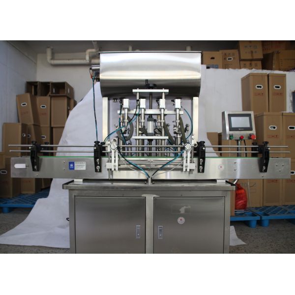 3600Bottles/H Automatic Pastry Filling Machine 4 Head Linear Type