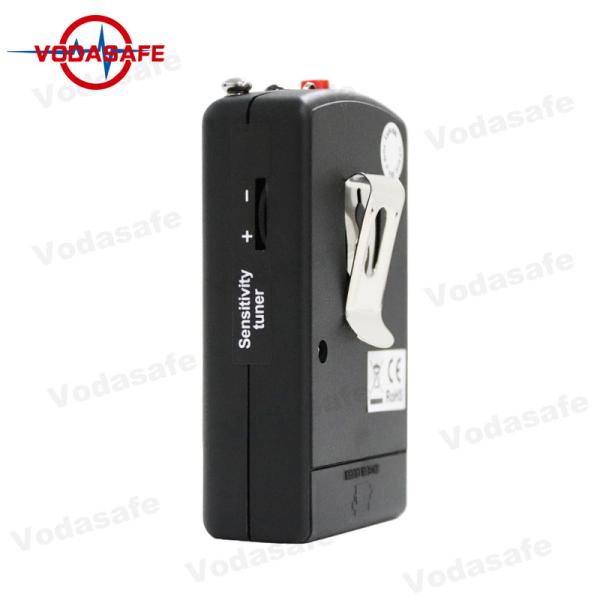 Black Color Wireless Camera RF Detector , Hidden Camera Detector Silent