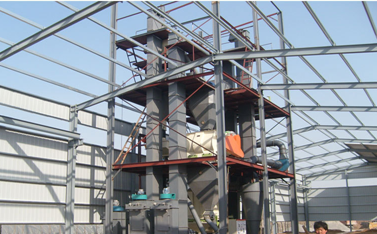 22KW Wheat Bran Automatic Cattle Feed Machine Stainless Steel Feed Pellet Line