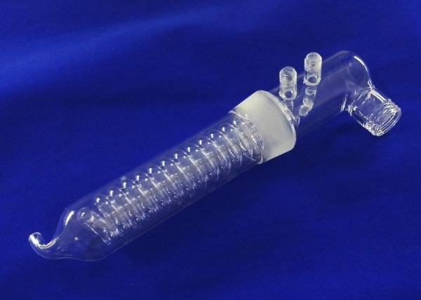 Quality Fused Silicon Science Lab Glassware Quartz Graham Condenser 99.9% SiO2 Content Anti Corrosion for sale