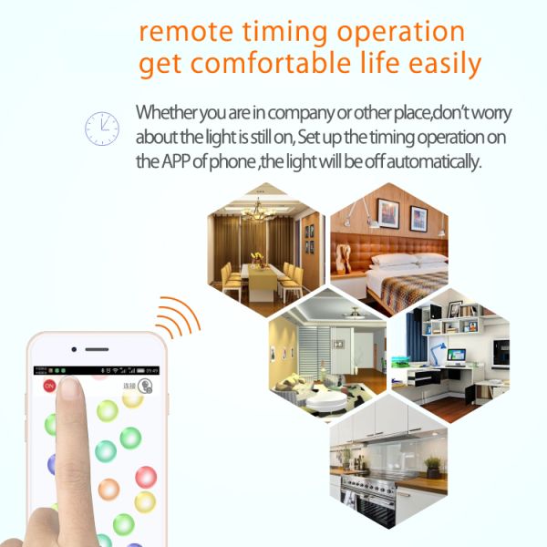 USB Chargeable bluetooth control portable smart led light