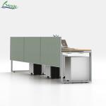 Customizable Panel Width and Frame Width Screen Separation Work Stations for