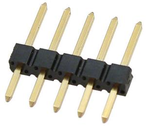 Wholesale PCB Mounting Straight Pin Header , 1x5 pin Pitch 2.54mm Pin Header from china suppliers