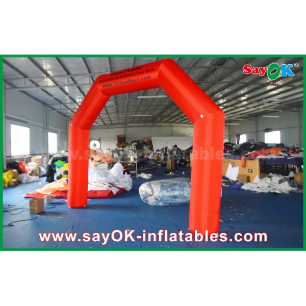 Inflatable Finish Line 4 X 3m Red 210D Oxford Inflatable Finish Arch Safety UL / CE Blower For Race