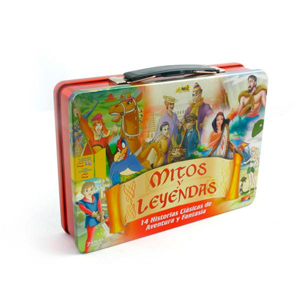 Quality Rectangular handle tin box with hinge for sale