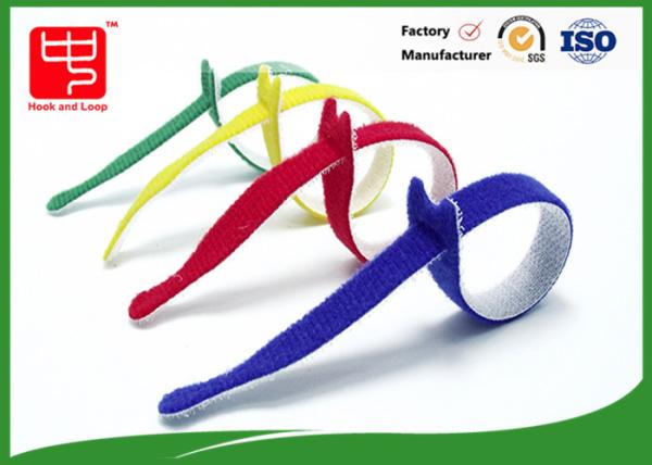 Quality Ultra - thin Hook Loop Cable Ties For Data Lines Cable Clear Up Easily for sale