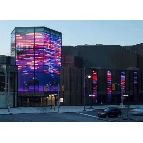 95 Transparent Glass LED Display Dustproof For Window