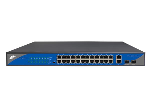 Quality IPC Extender 250M POE Ethernet Switch 24 Port , POE Powered Unmanaged Switch for sale