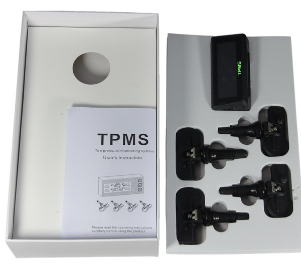 Solar Car TPMS Kit Tyre Pressure Monitoring TPMS Sensor Tool with Internal sensors