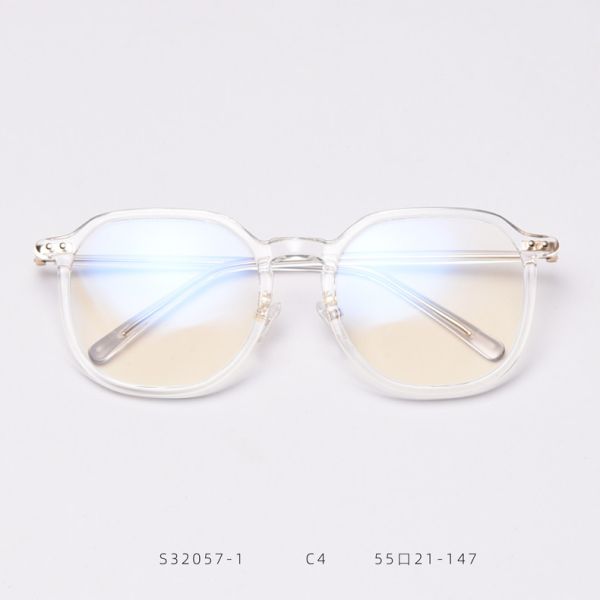 Korean TR90 Frame Optical Plain Lens Glasses Unisex Blue Light Blocking