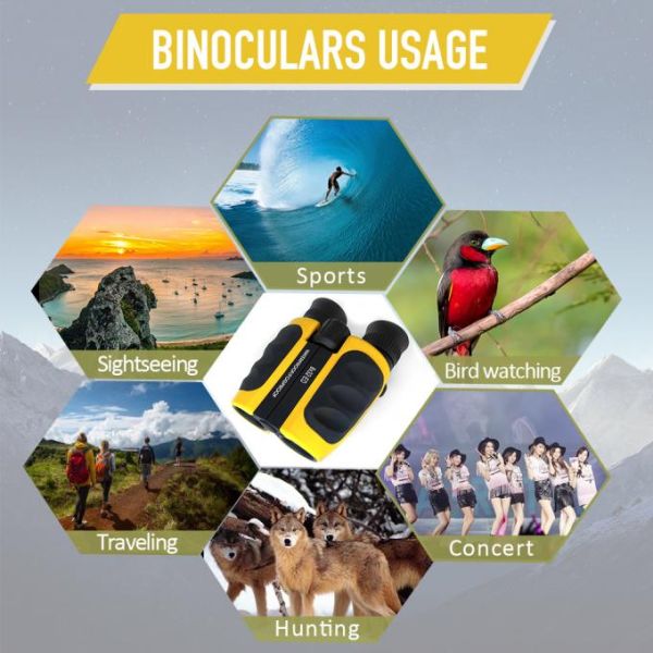 Waterproof 8x32 ED Binoculars , Bak4 Prism Long Eye Relief Binoculars