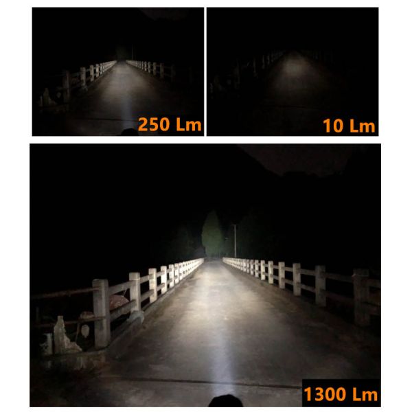 Military Grade IP68 Waterproof Tactical Flashlight With 1300 Lumens