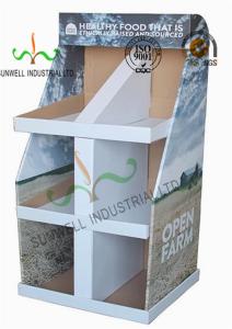 China Food Presentation Cardboard Display Stands , Cardboard Product Display Stands on sale