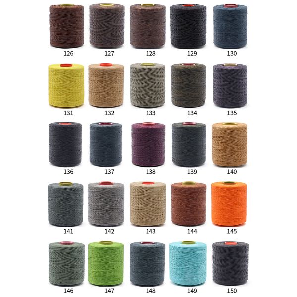 Kangfa 0.8mm 1mm Polyester Handmade Braid Waxed Thread High Tenacity for Leather Goods