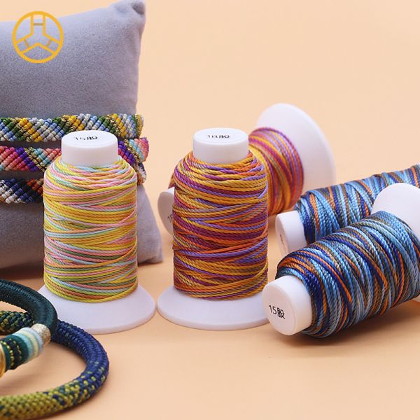 12g 18PLY 40 Colors Supply 100% Polyester Multi Color Sewing Thread Polyester Braid
