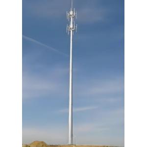 Durable Telecommunication Monopole Tower Custom Height 10-60m Quick Installation