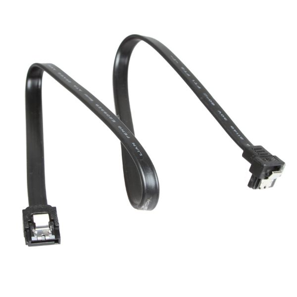 12 Inch Data SATA 3 Power Cable 90 Degree Right Angle With Locking Latch
