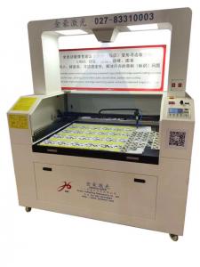 Wholesale Laser cutting machine for Label Logo Trademark irregular label, printed label, electronic panel, mask, textile brand, wo from china suppliers