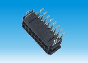 Wholesale Tin Plated MX3.0 Wafer Connector , Right angle SMT Dual Row Header Connector With Post LCP from china suppliers