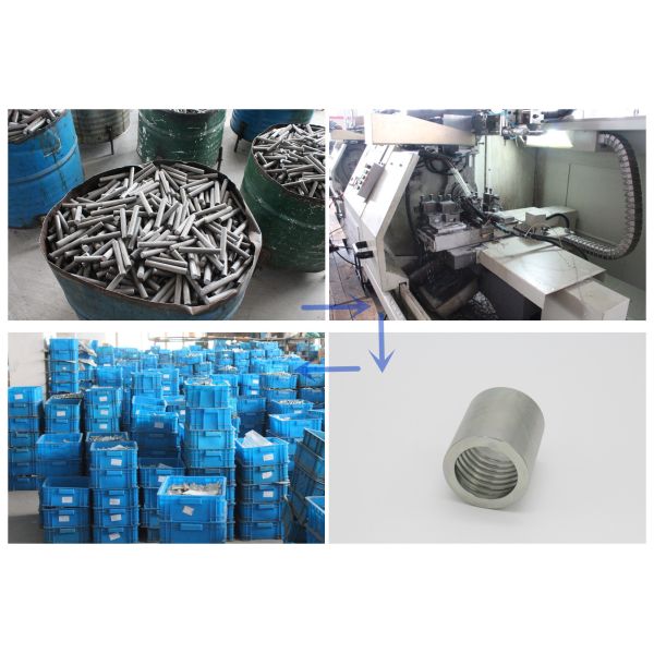 Silver / Golden Hydraulic Hose Fitting , Hydraulic Pipe Fittings Galvanized Zinc Appearance