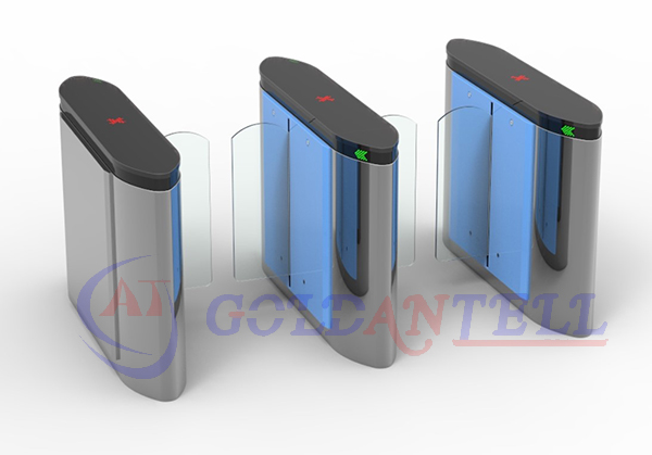 bi-directional channel electrical safe library entrance turnstile with barcode rfid interface
