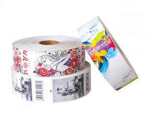 China Eco-Friendly Custom Roll Paper Clothing Swing Tags And Labels Printing Manufacturers on sale