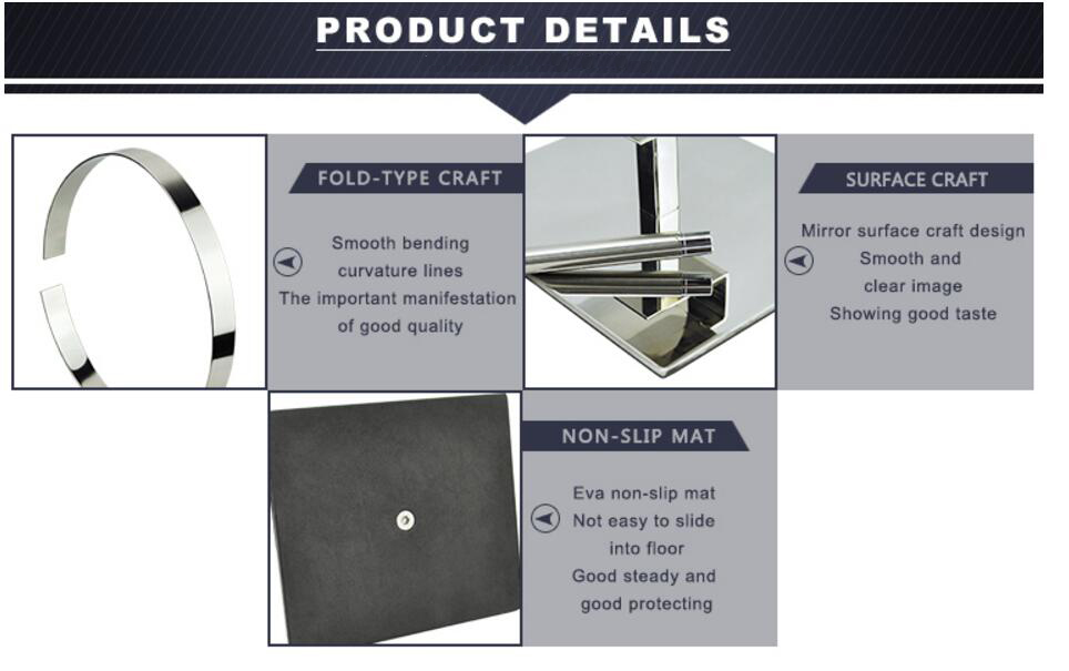 Mirror Finished Stainless Steel Metal Belt Display Stand / Belt Display Hanger