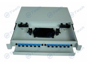 Wholesale ODF SC Simplex Fiber Distribution Panel , 12 Cores 12 Port Patch Panel Rack Mount from china suppliers
