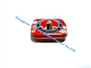 China Popular Small Mint Tins Mini Metal Box with Plastic Insert Custom Tin Box on sale
