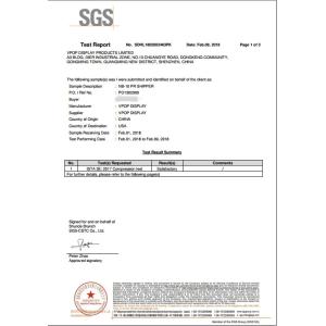 Vpop Display Products Ltd Certifications