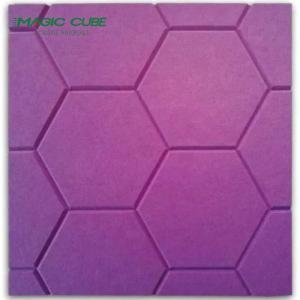 Wholesale Sound control pure camel 12mm Grooving polyester fiber acoustic panel from china suppliers