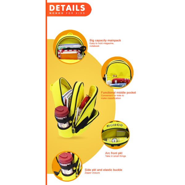 Shockproof Preschool Toddler Backpack Harness For Toddlers Zipper Closure