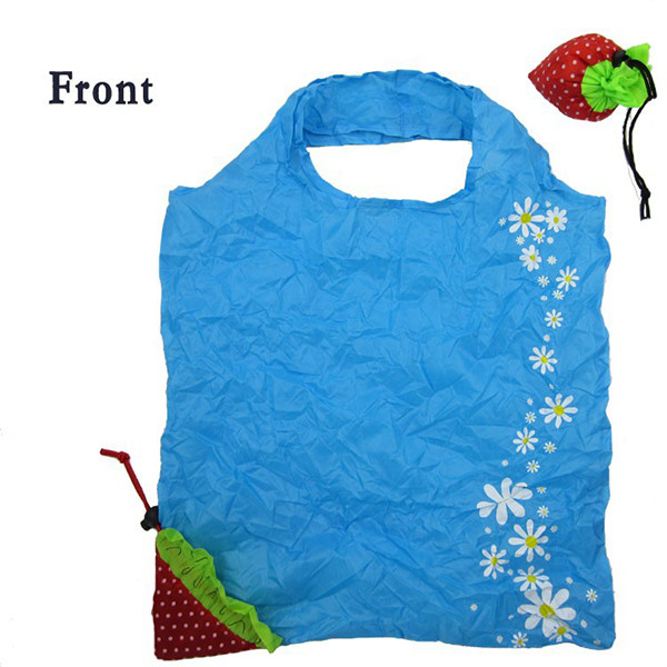 Reusable polyester strawberry bag for shopping