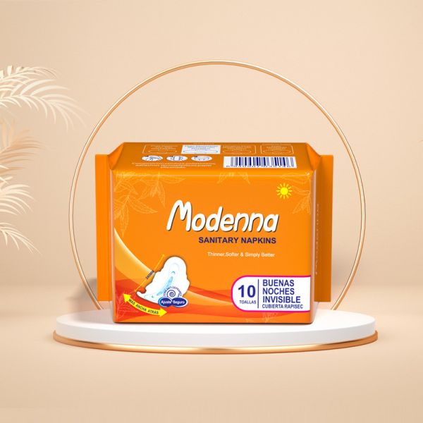 Women Sunny Cotton Menstrual Pad Winged Disposable Super Absorbency