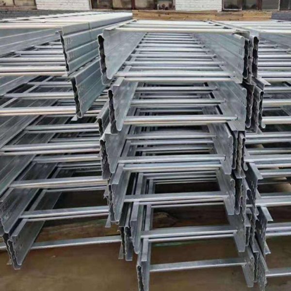 100mm 1000mm Width Galvanized Steel Cable Tray Rack for Industrial Cable Management