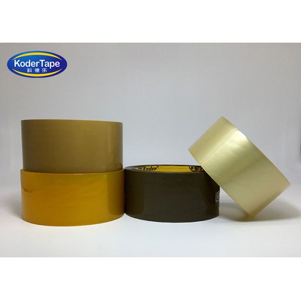 Brown / Clear / Yellowish Bopp Acrylic Adhesive Packing Tape ISO SVHC Certification