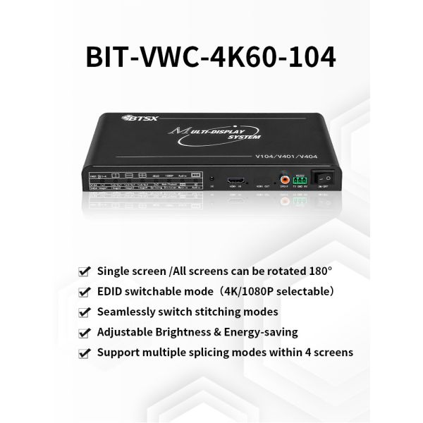 Full View LED HDMI Video Mixer Multi Screen 2x2 1x2 1x3 1x4 Video Wall Processor