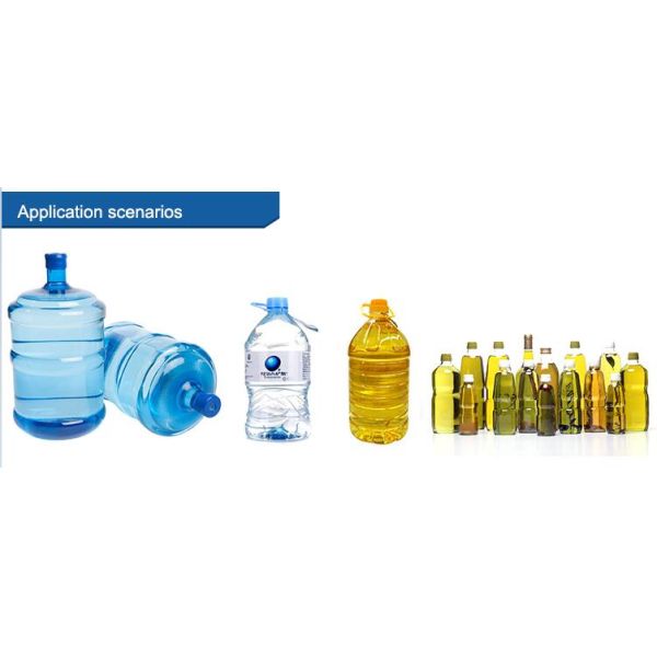 5.6KW 3 Gallon Fully Automatic Bottle Filling Machines With Three Filling Heads