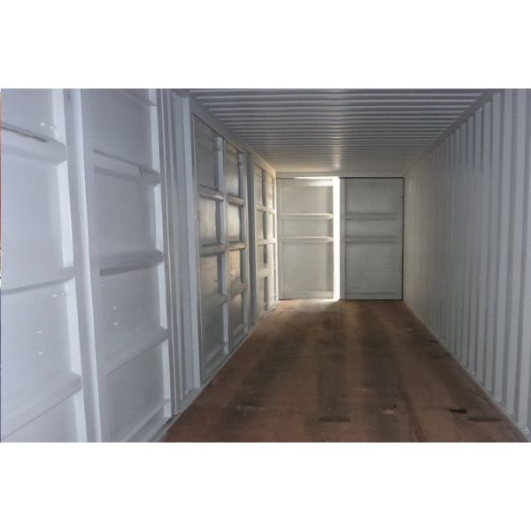 67.7cbm Capacity 40ft High Cube Open Side Shipping Container with 4 Side Doors 12192 x 2438 x 2896 mm External Dimensions