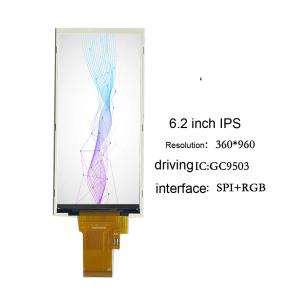 Wholesale 6.2 inch Bar Type TFT LCD display , 360X960 Resolution, 40PINS RGB+SPI, 300cd/m2, from china suppliers