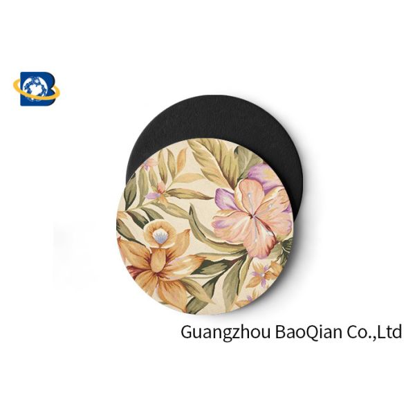 Vivid Depth Effect 3D Floral Lenticular Coasters PET/ EVA Material Customized Size