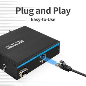 China Industrial POE Fiber Ethernet Media Converter 1 Fiber To 1 UTP For Ip Camera on sale