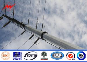 China 40ft Q345 Bitumen Electrical Power Pole For Power Transmission on sale