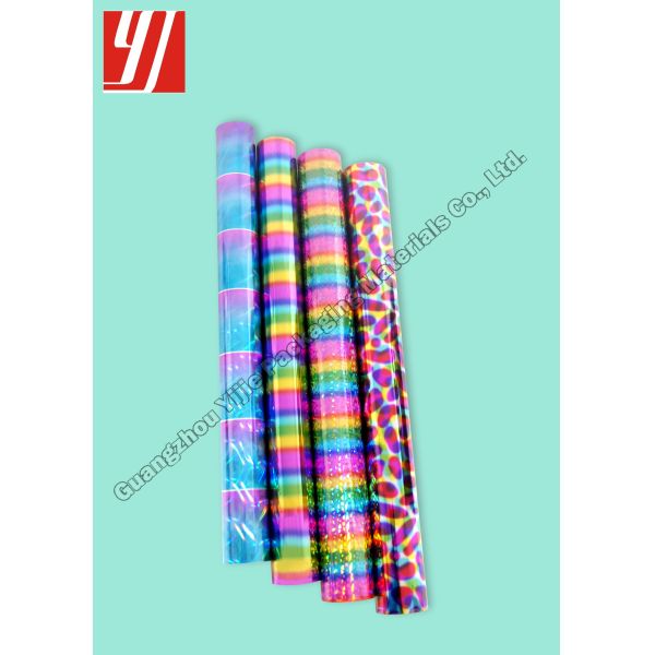 0.64m*120m Holographic Hot Stamping Foil For Book Wraps Clear Labels Media Covers