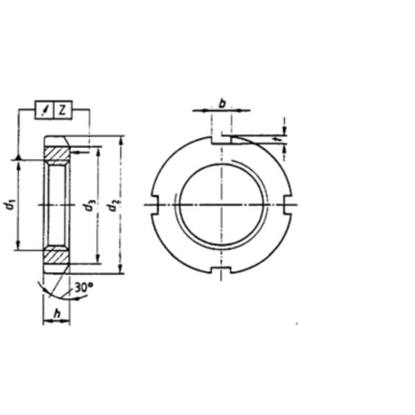 Km14 Km 8 KM6 Km 7 Km 10 Din 981 Lock Washer Roll Bearing Lock Nuts Stainless Steel