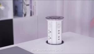 Wholesale WIFI Automatic Pop up Socket Kitchen Pop up Socket with USB Wireless Audio from china suppliers