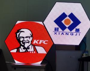 Wholesale Unique Visual Effects With Customized Special Shaped Hexagon LED Display P3.2 from china suppliers