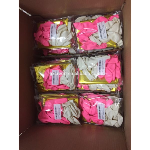 Amazon hot sell Foil helium balloon with latex confetti balloon