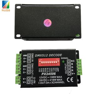 PX24506 DMX LED Controller , Dmx 512 Decoder Rgb LED Controller 12V 24V